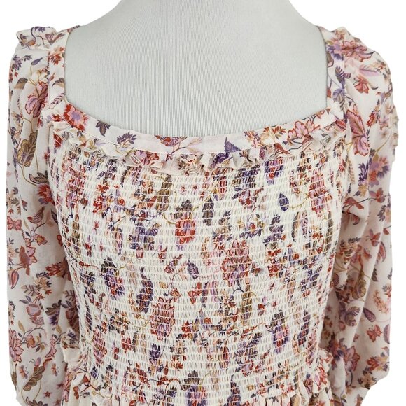 Super Natural By Secret Mission Dress Women's XL Georgette Greenport Boho Floral - Picture 6 of 12